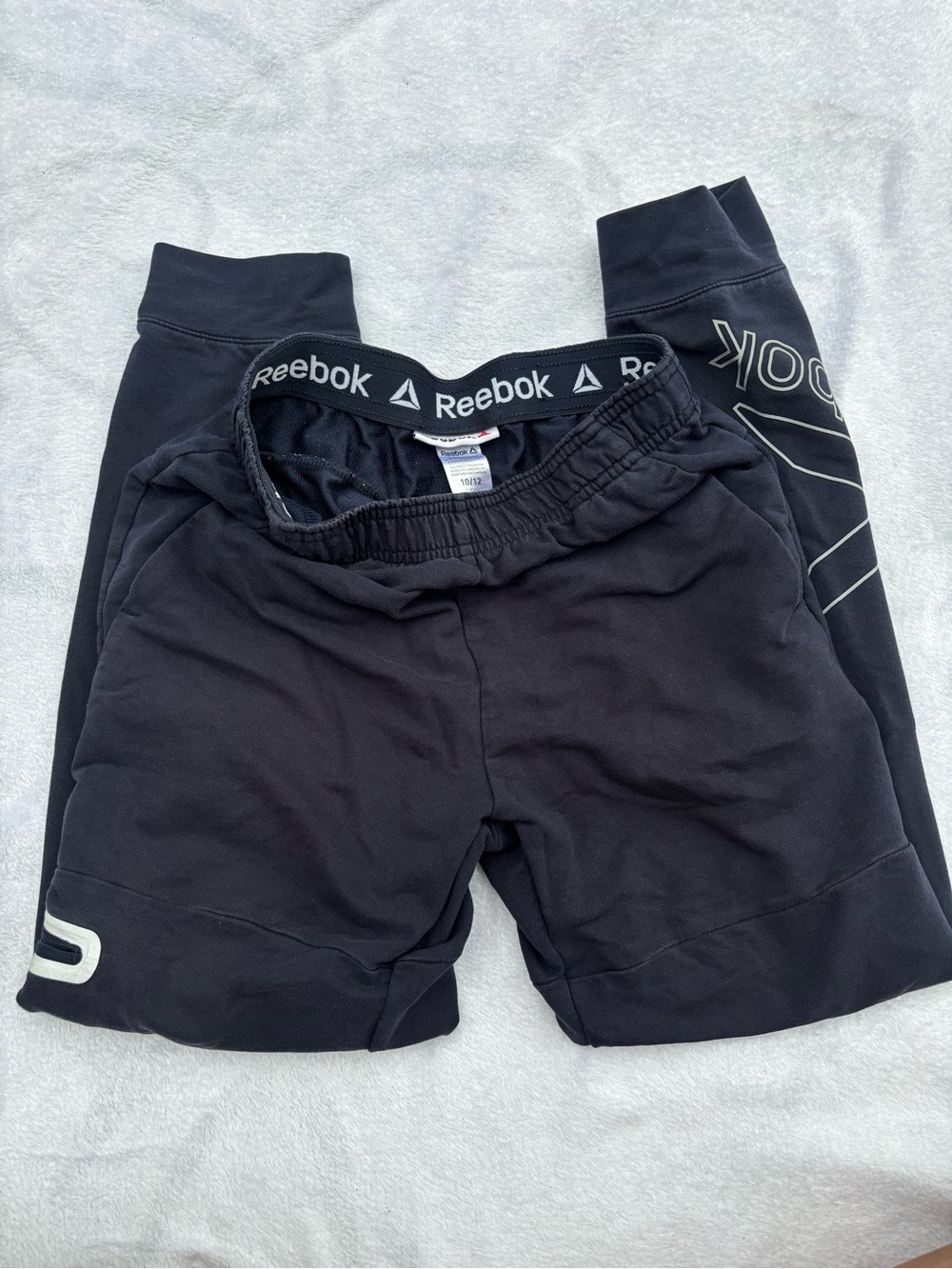 Reebok Kids Black Sweatpants & Shorts Set